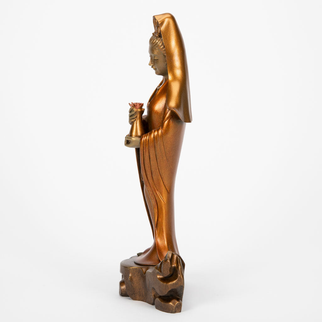 Kuan Yin with Vessel and Lotus Statue、mySite、topwebapps