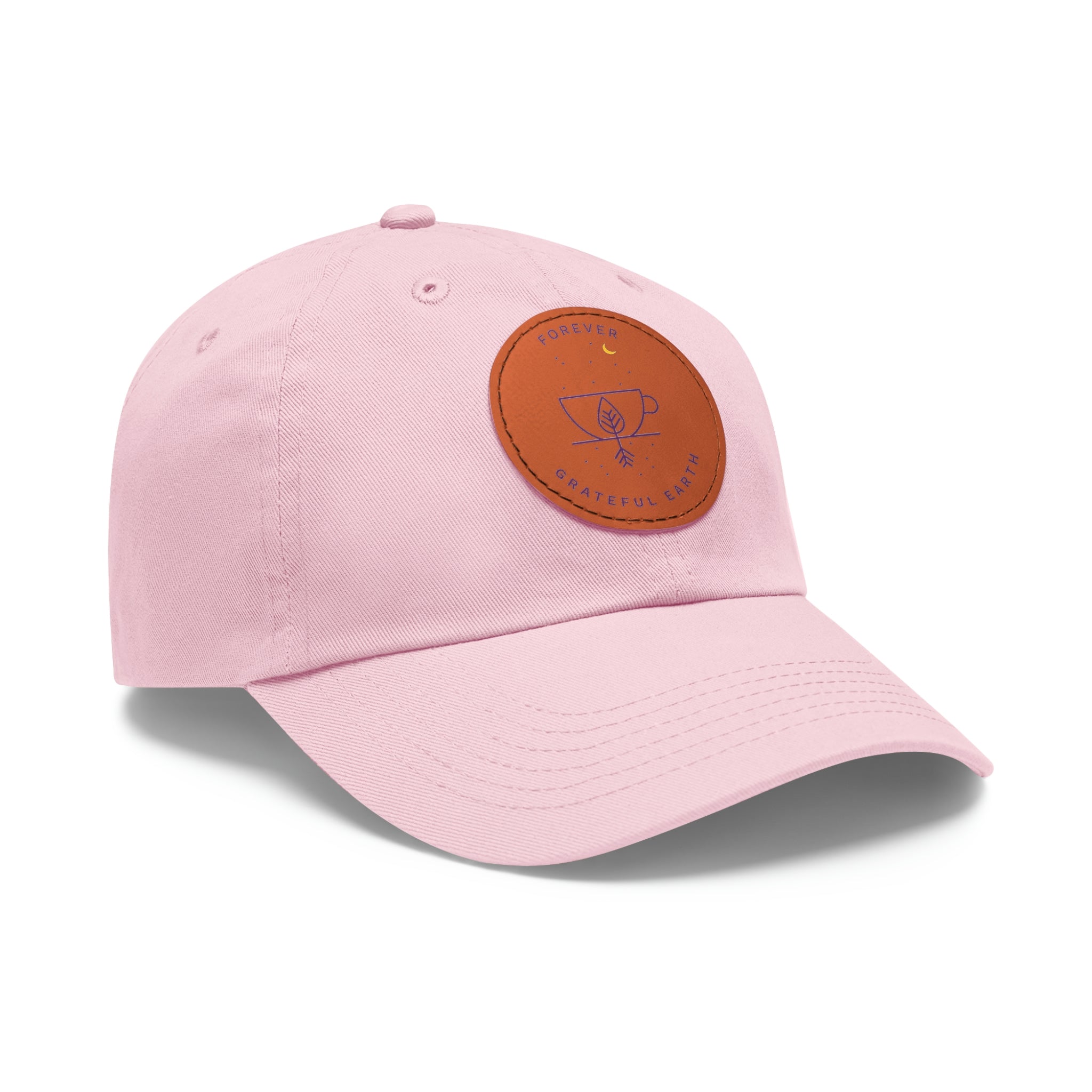 Dad Hat with Leather Patch (Round)、mySite、gigharbornorthrealestate