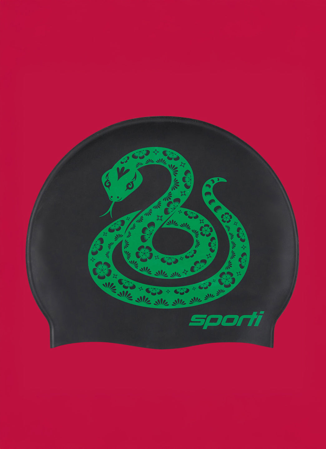 Sporti Limited Edition Snake Silicone Swim Cap、mySite、noshort