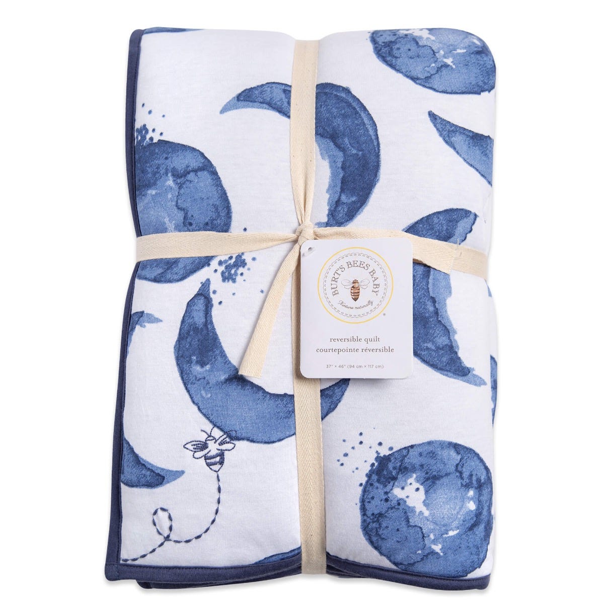  Hello Moon! Organic Cotton Reversible Baby Quilt、mySite、layawaytickets