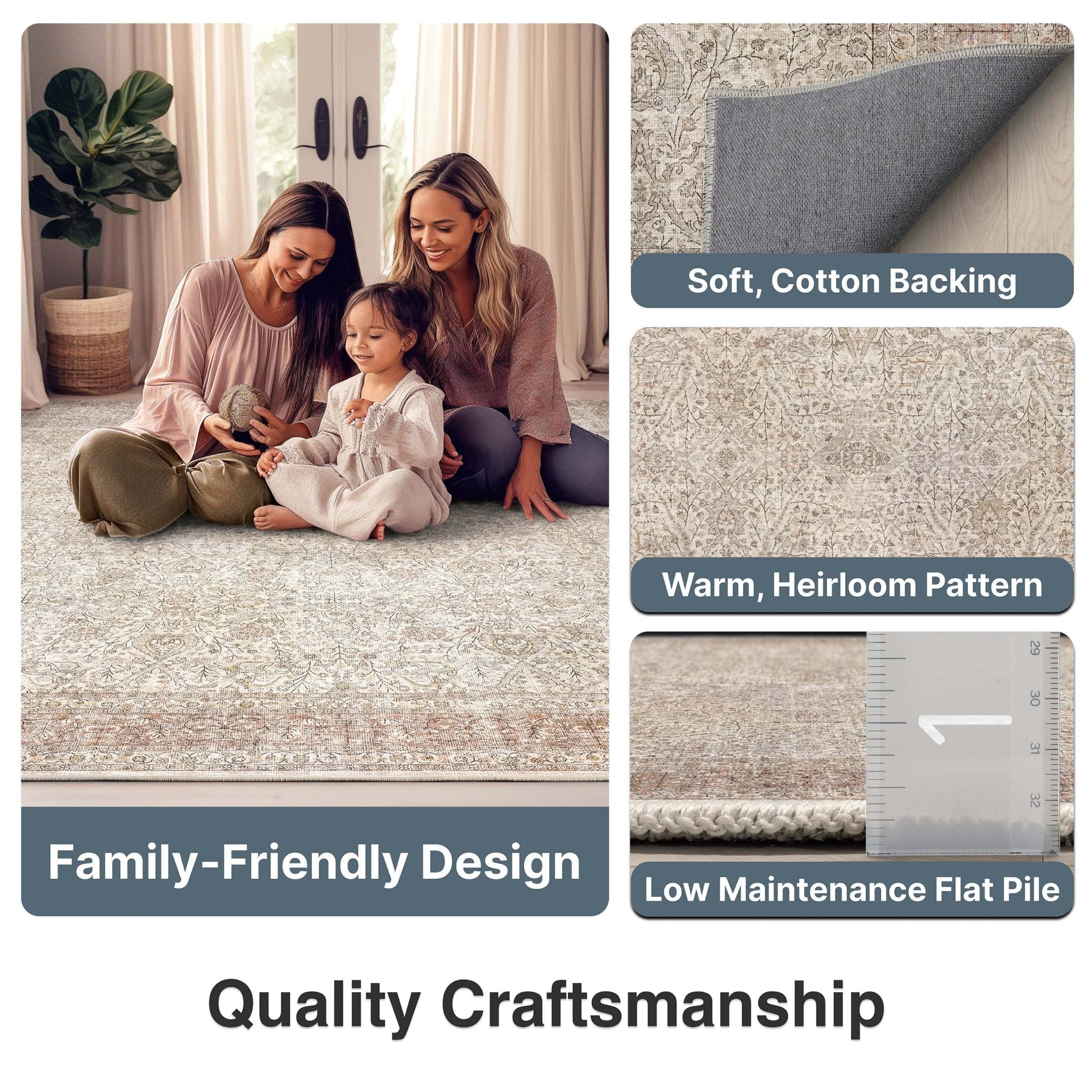 Isolde Vintage Persian Oriental Flat-Weave Rug、mySite、gigharbornorthrealestate