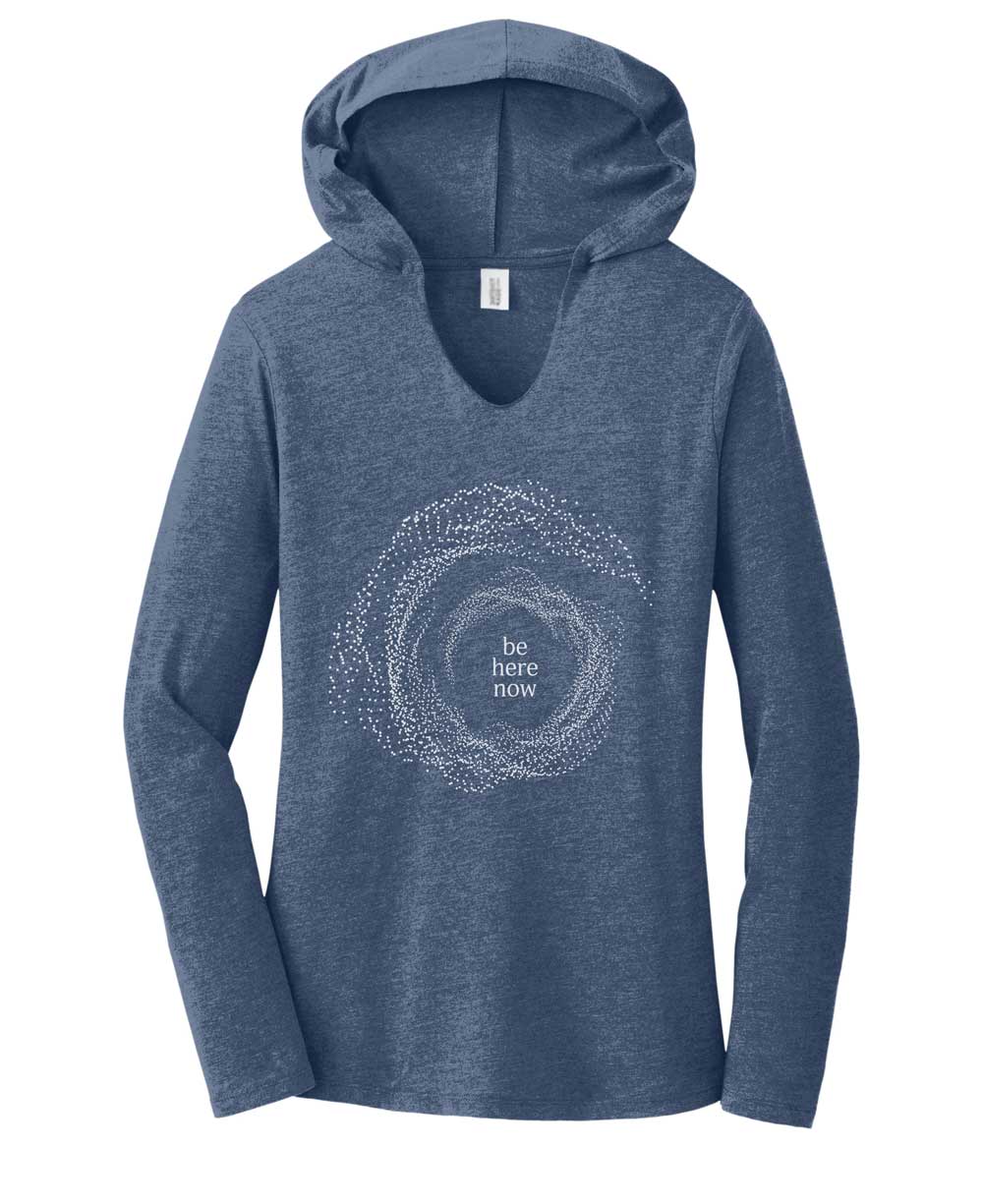 Be Here Now Long Sleeve Lightweight Hooded Tee、mySite、topwebapps