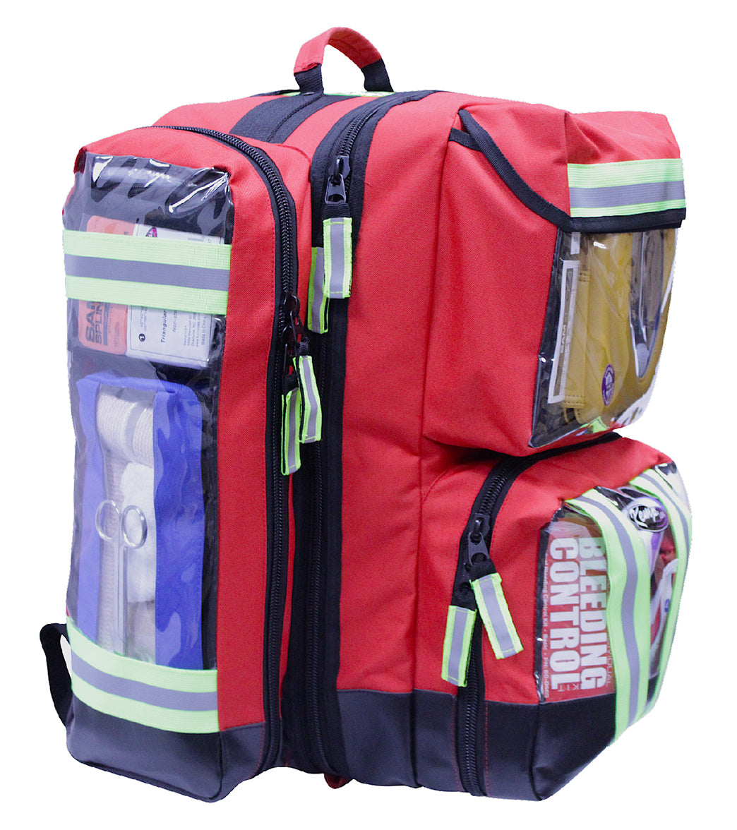 KEMP USA Ultimate EMS Backpack with Clear Pockets、mySite、noshort