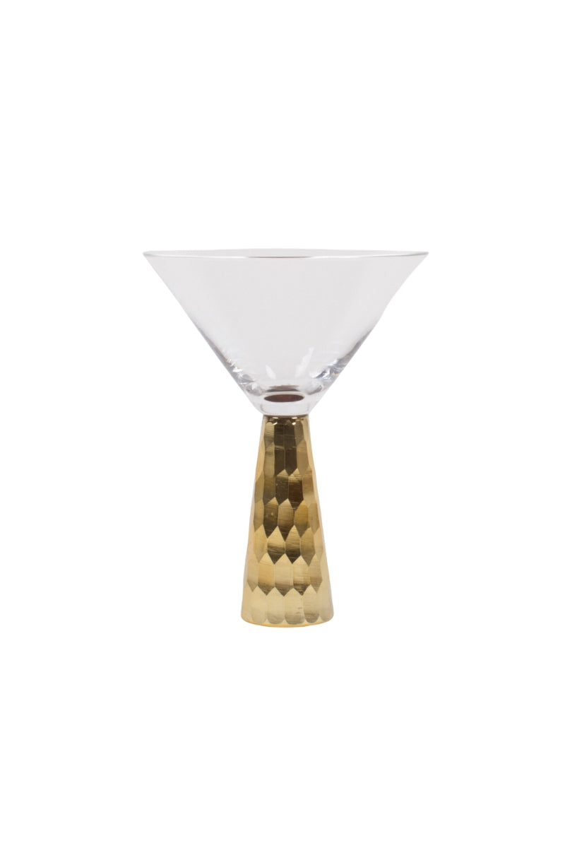 Hammered Martini Glasses-Gold Geo、mySite、hinf8tx79