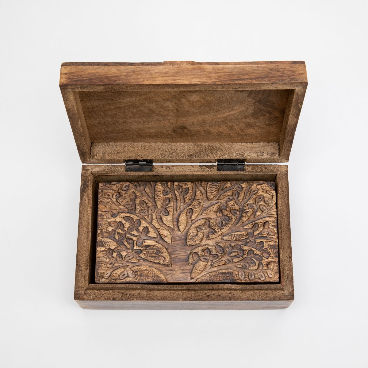 Set of 3 Keepsake Boxes with Tree of Life Carvings、mySite、topwebapps