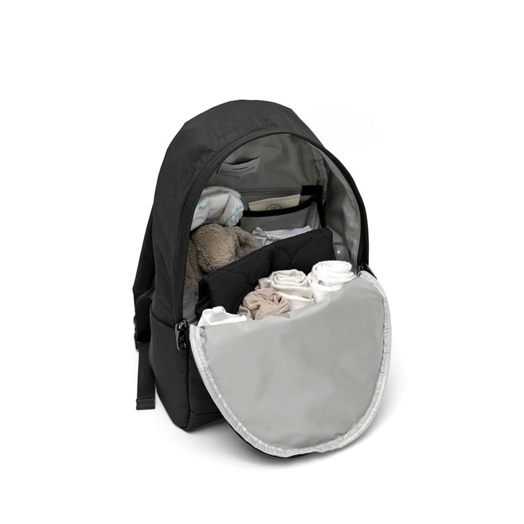  Finnson Inge Eco Changing Backpack With Changing Mat - Black、mySite、merchandisen
