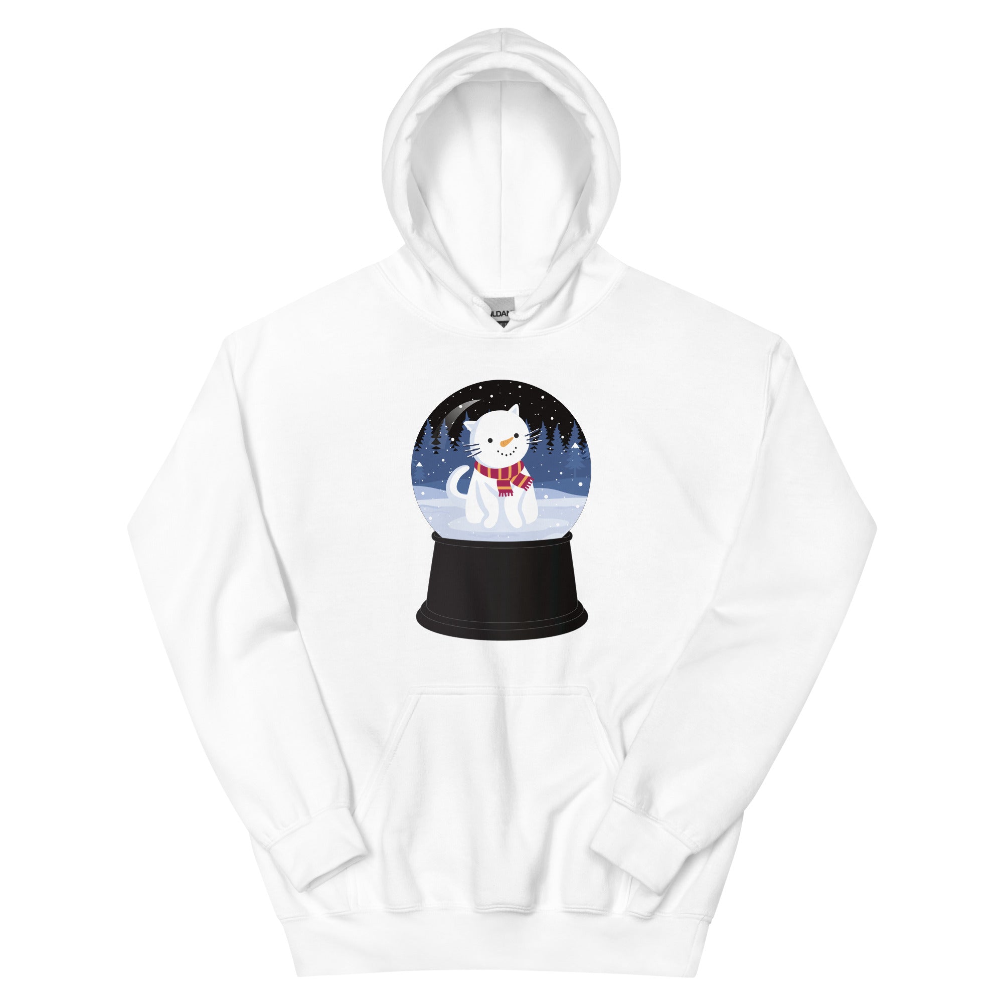 Snowman Kitty Snow Globe Hoodie、mySite、camillekostekn