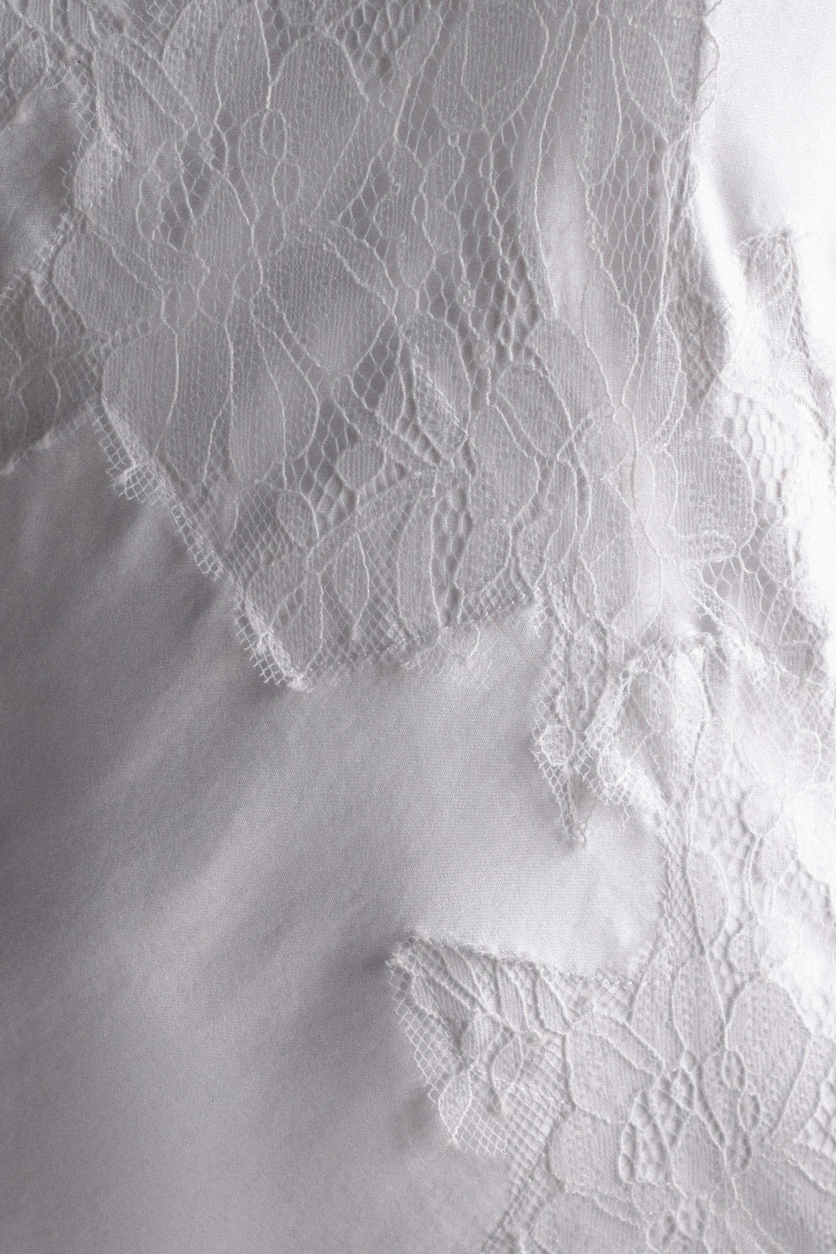 Saylor Satin Slip Maxi Dress - Ivory、mySite、solidvoid