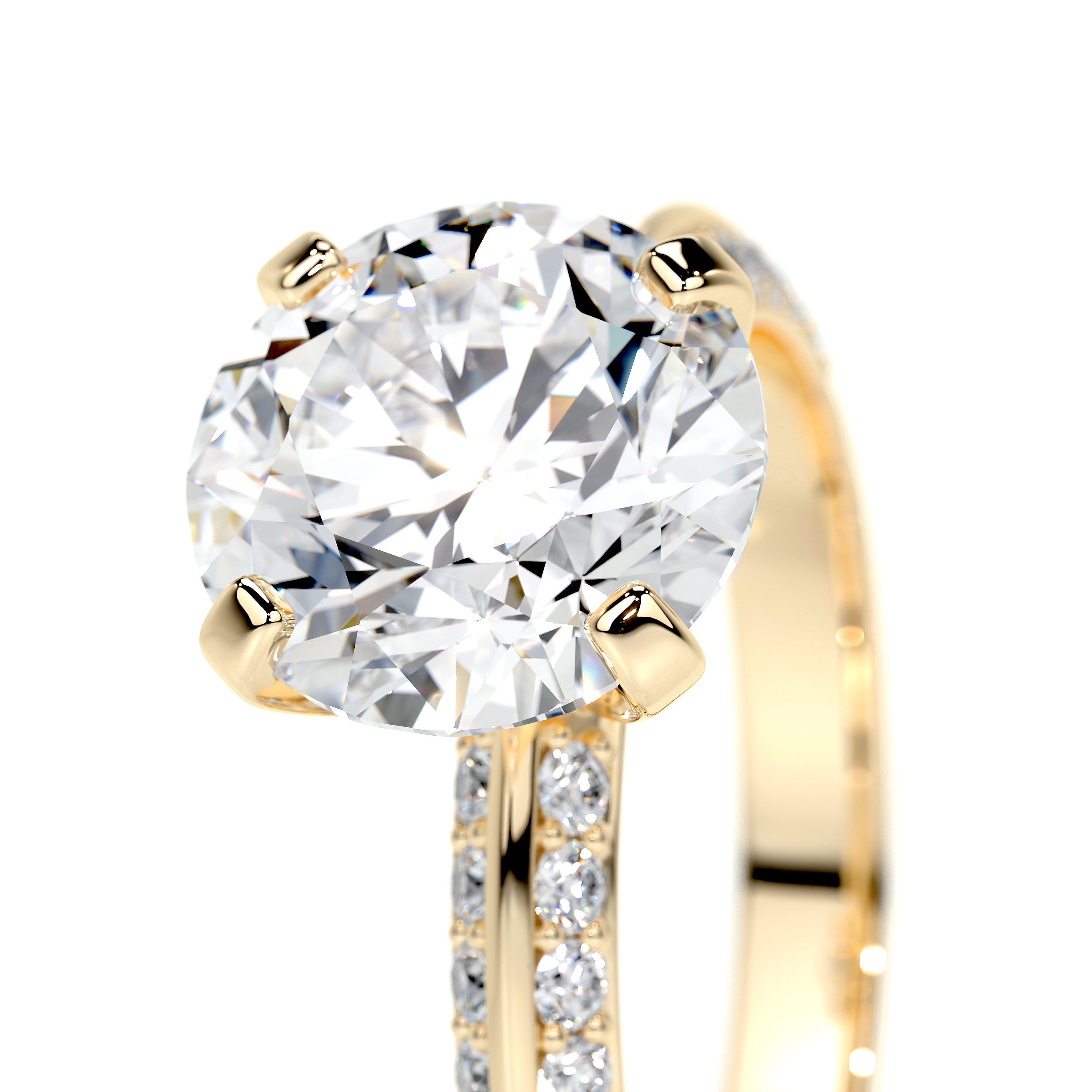 Ariana Lab Grown Diamond Ring -18K Yellow Gold、mySite、hinf8tx79