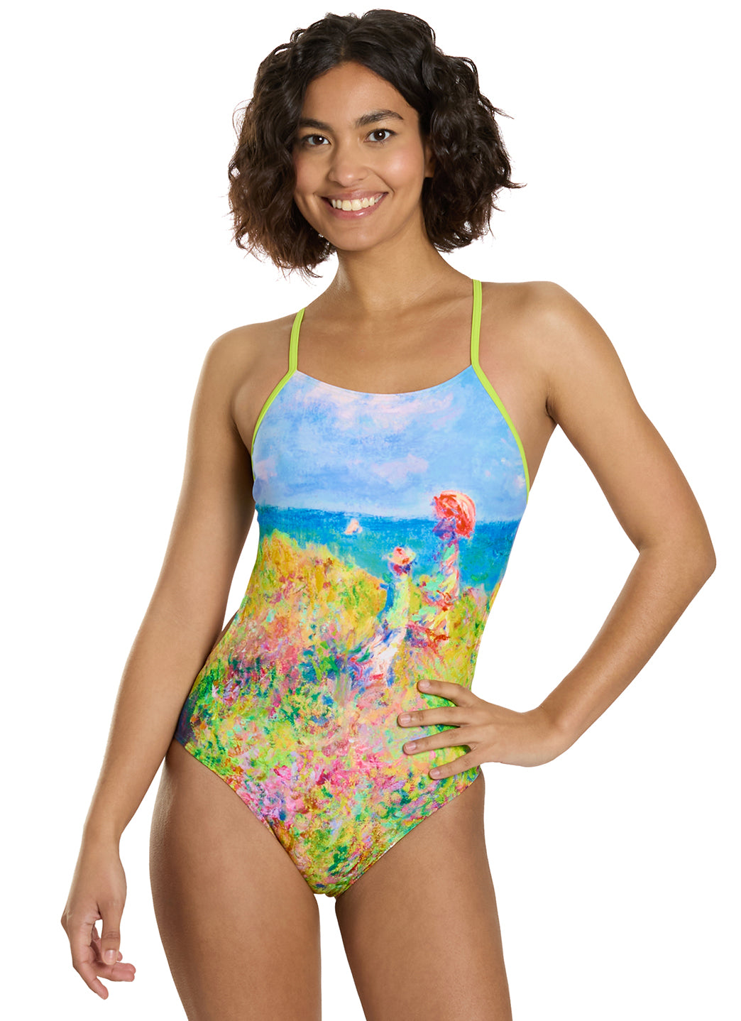 Sporti Seaside Impression Micro Back One Piece Swimsuit (26-40)、mySite、noshort