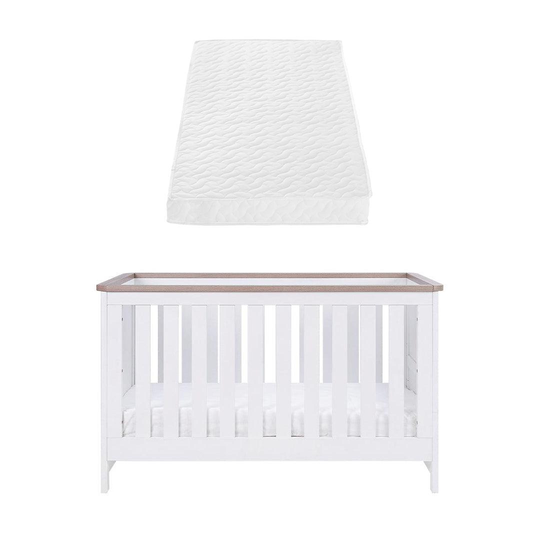  Tutti Bambini Verona Cot Bed - White/Oak、mySite、merchandisen