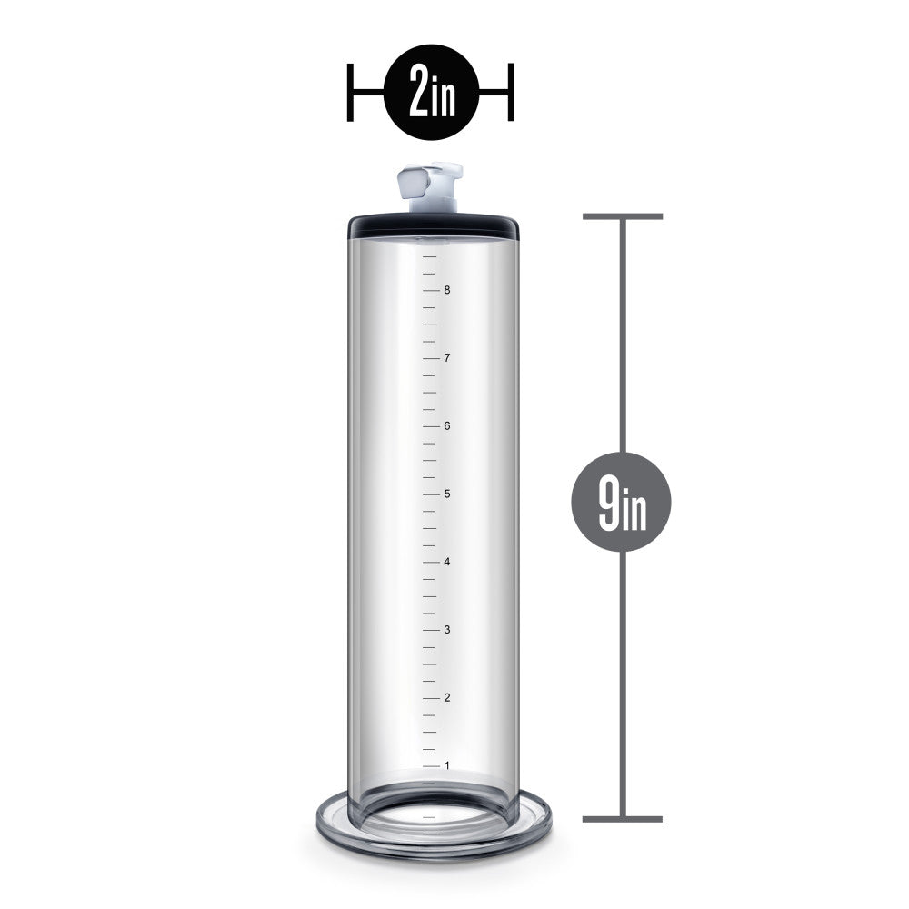 Performance By Blush® | - 9 Inch x 2 Inch Penis Pump Cylinder - Clear、mySite、bottomscart