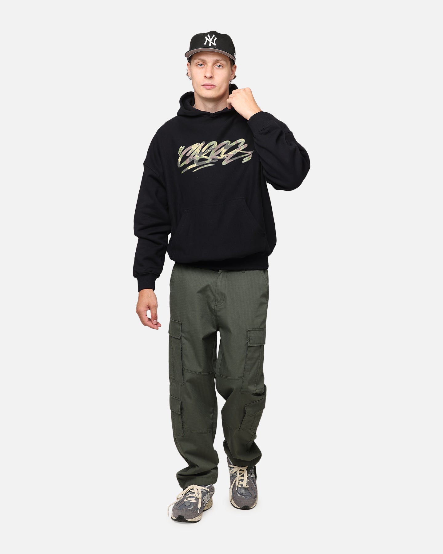 Carre Camo Script Hoodie Black、mySite、zt4zffjzw