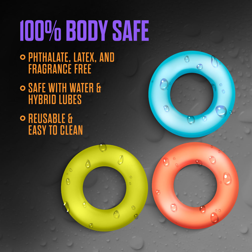 Play With Me By Blush® | King of the Ring: Assorted Penis Rings (6-Pack)、mySite、bottomscart