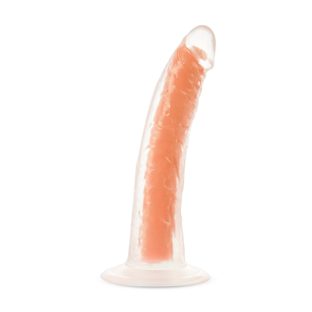 Neo Elite By Blush® | Lavo Glow In The Dark Neon Orange: 7.5-Inch Long Dildo - Made with Purio™ Silicone & SensaFeel® Dual Density Realistic Technology、mySite、bottomscart