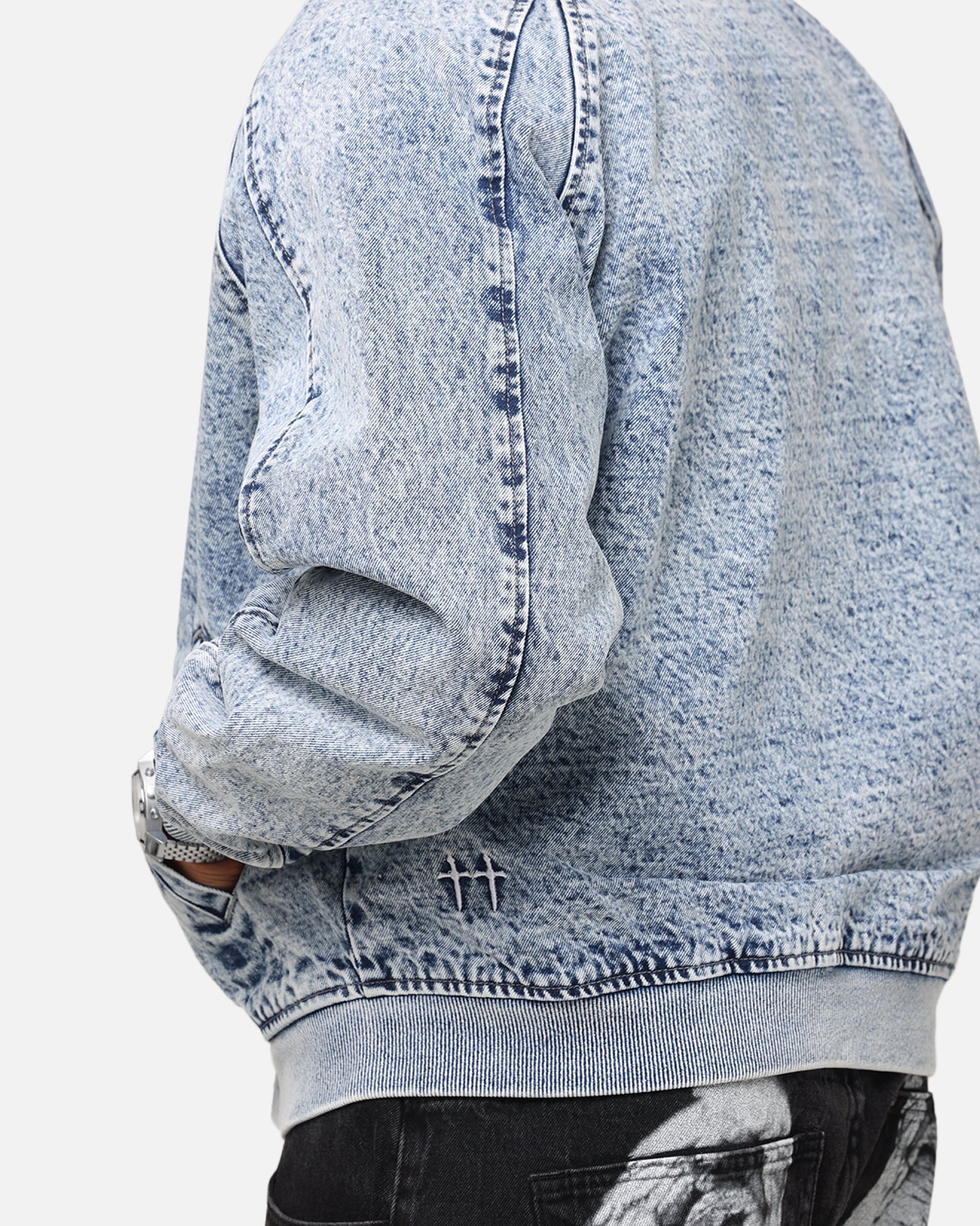 Saint Morta Flight Denim Jacket Blue Stonewash、mySite、zt4zffjzw