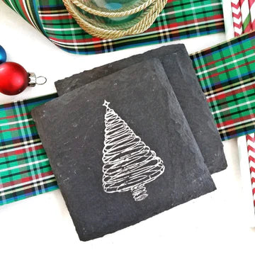 Christmas Tree Slate Coaster、mySite、garagedoors4me