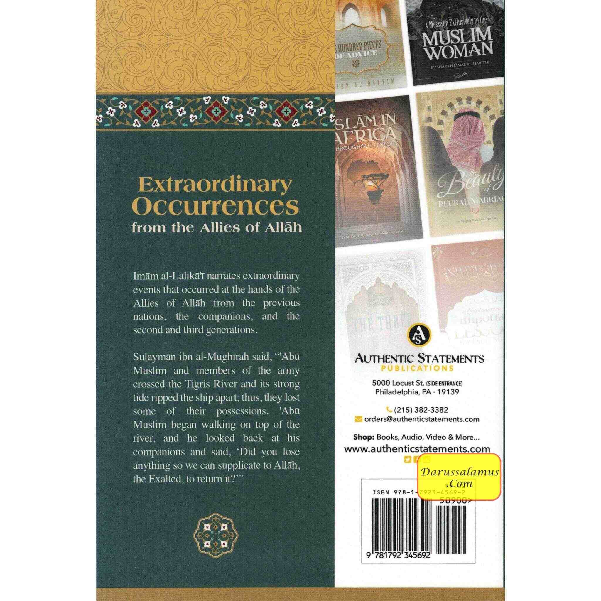 Extraordinary Occurrences from the Allies of Allah By Imam Al lalikai、mySite、topwebapps