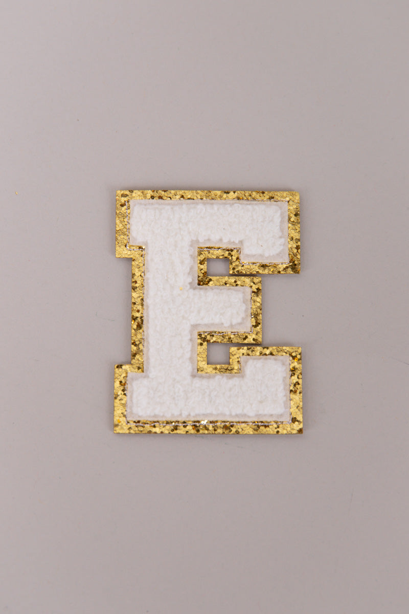 Chenille Adhesive Letter Patches- White 5.5cm、mySite、hinf8tx79