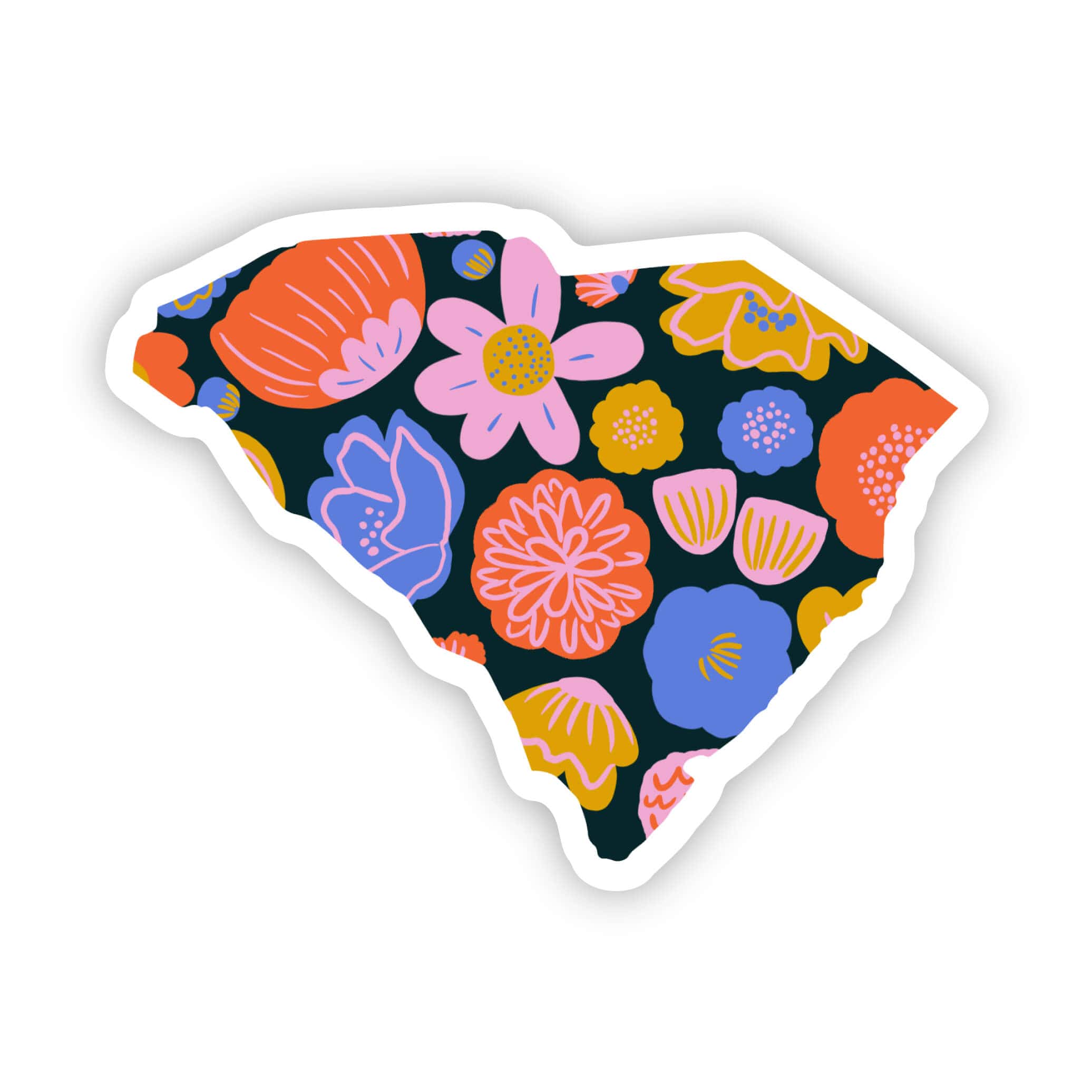  South Carolina Sticker - Colorful Flower、mySite、elrpsem3k