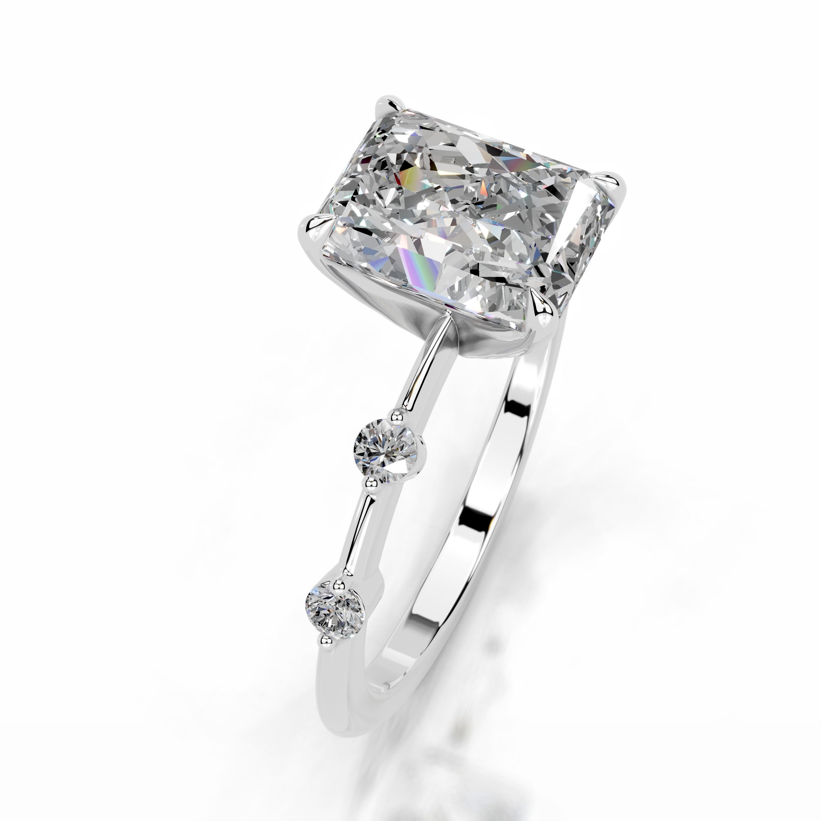 Liv Moissanite & Diamond Ring - Platinum、mySite、hinf8tx79