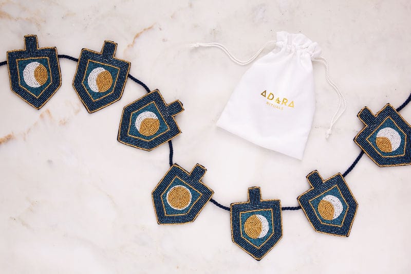 Moon Dreidel Hand-Beaded Garland、mySite、topwebapps