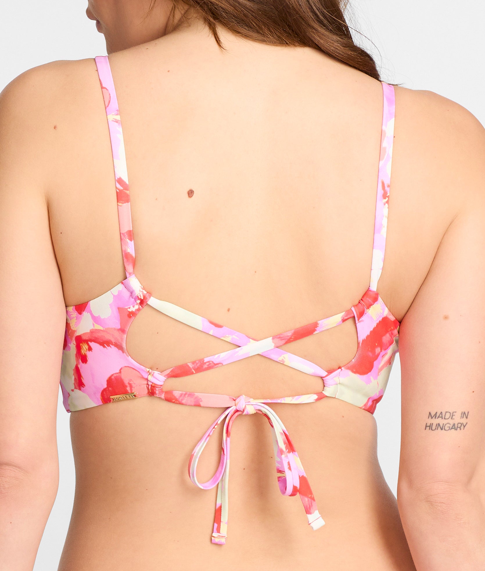  Printed Lyla Wrap Bralette Bikini Top、mySite、justintrudeaud