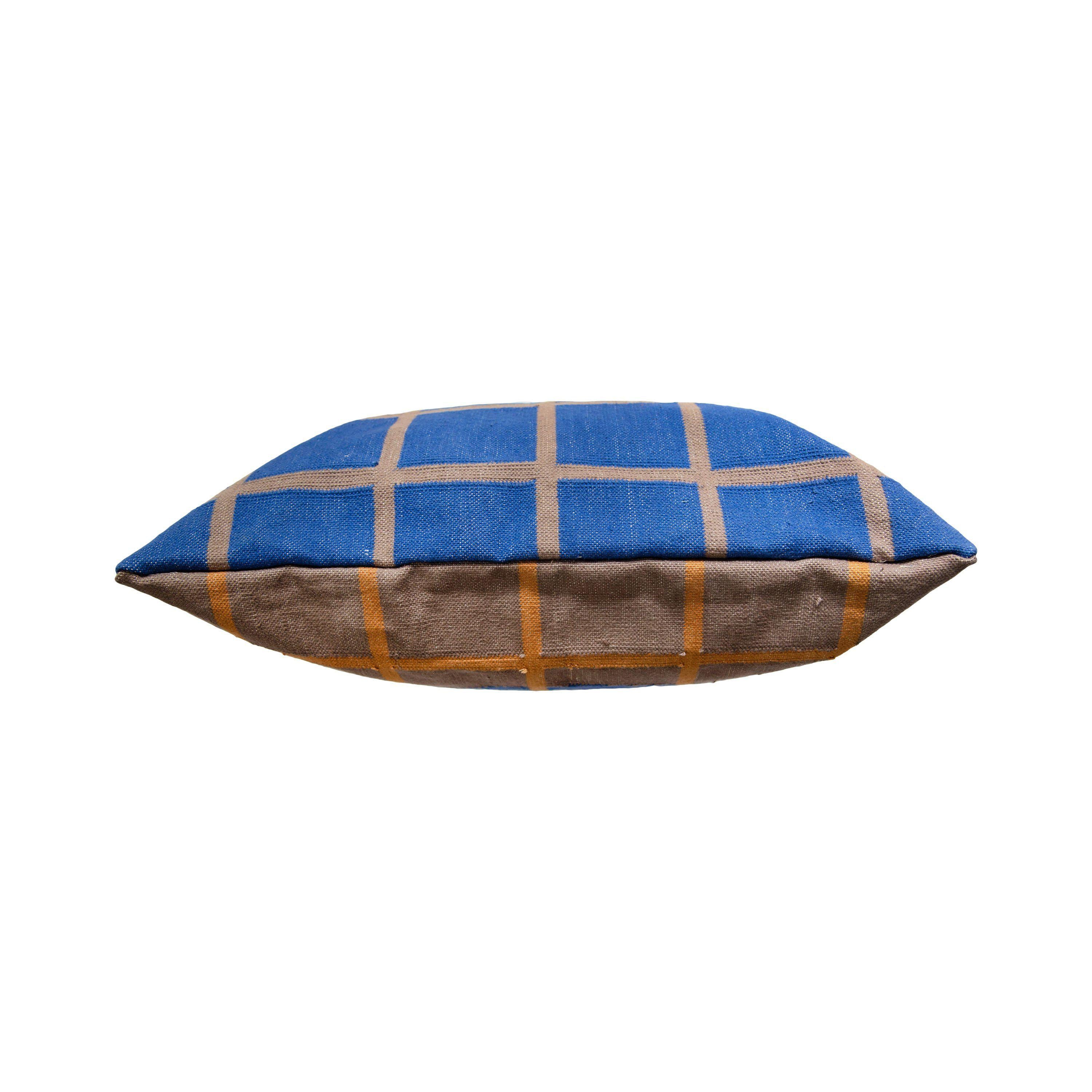 Grid Pillow Reversible Blue and Grey、mySite、gigharbornorthrealestate
