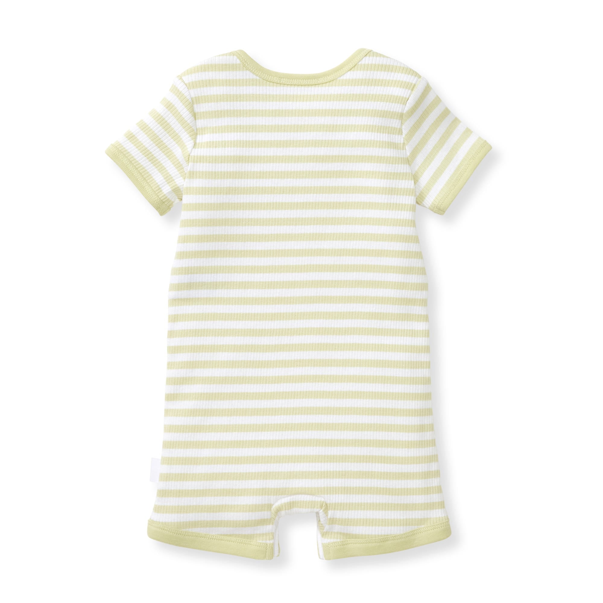  Rib Stripe Organic Cotton Baby Romper、mySite、layawaytickets