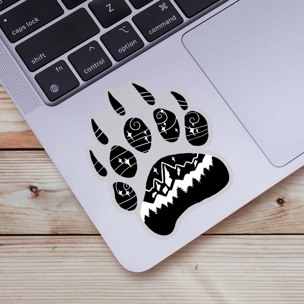  Bear Paw Nature Clear Sticker、mySite、ghnorth
