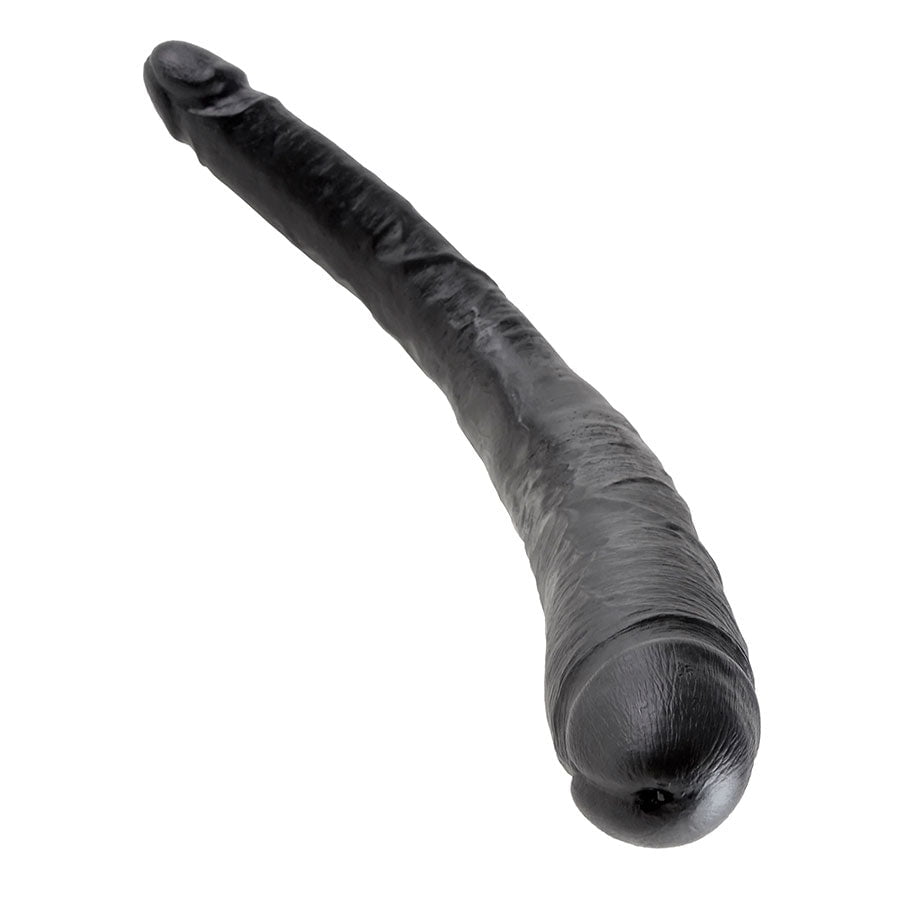 King Cock 16 Inch Tapered Realistic Double Ended Dildo Black、mySite、bottomscart