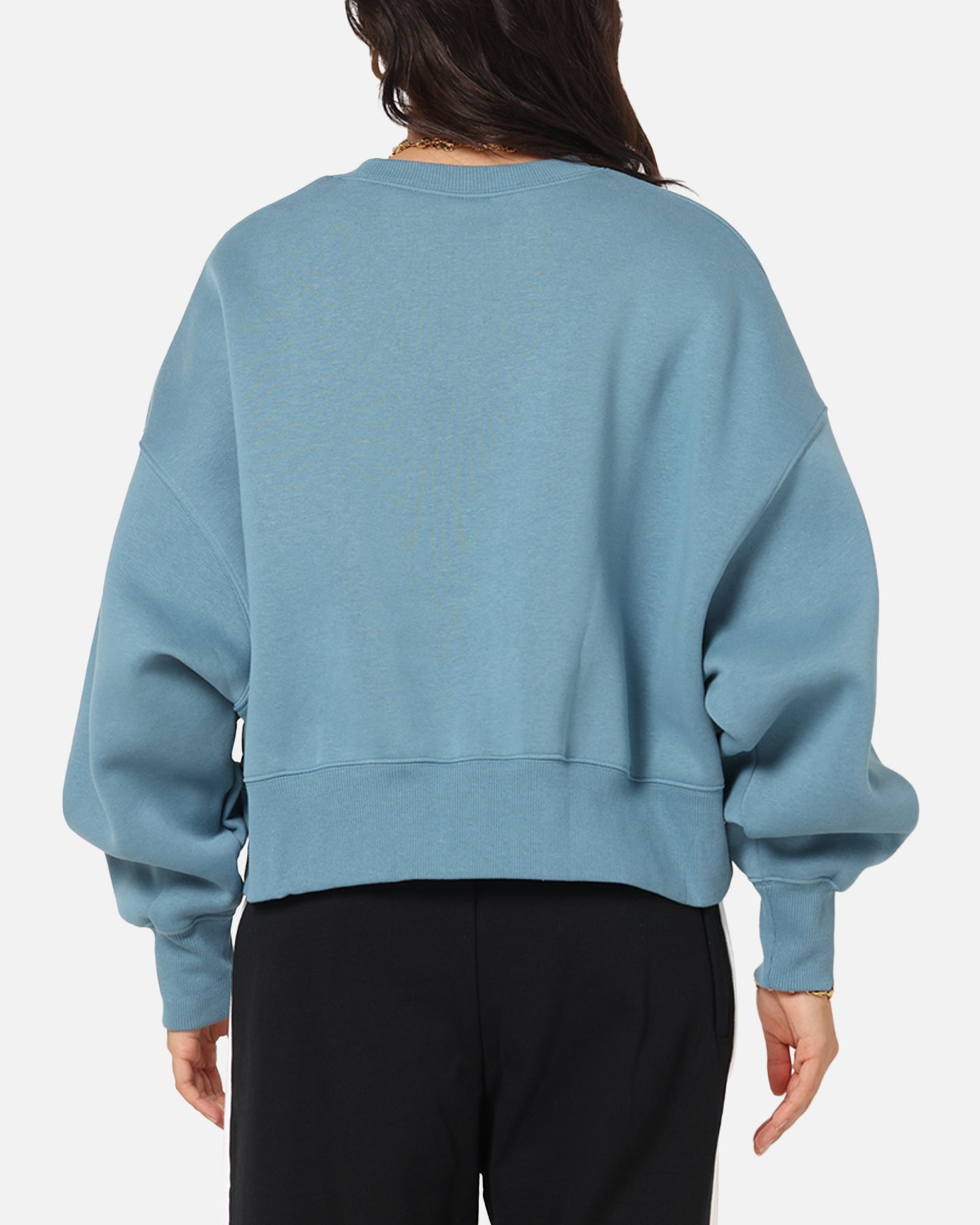 Nike Women's Nike Sportswear Style Fleece Over-Oversized Crewneck Smokey Blue/Sail、mySite、zt4zffjzw