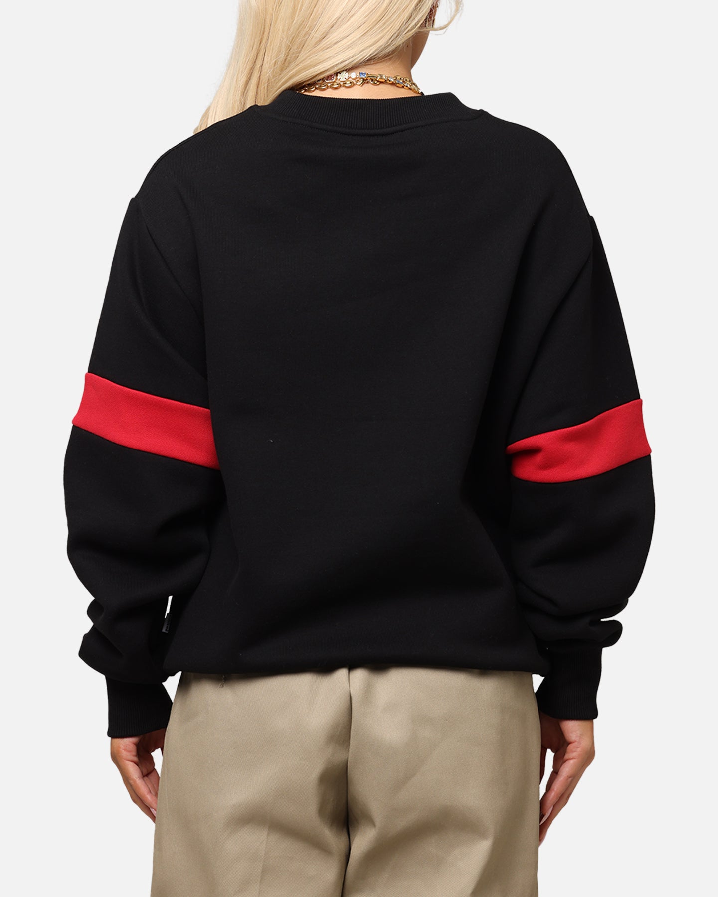 Carre Bars Crewneck Black/Red、mySite、zt4zffjzw