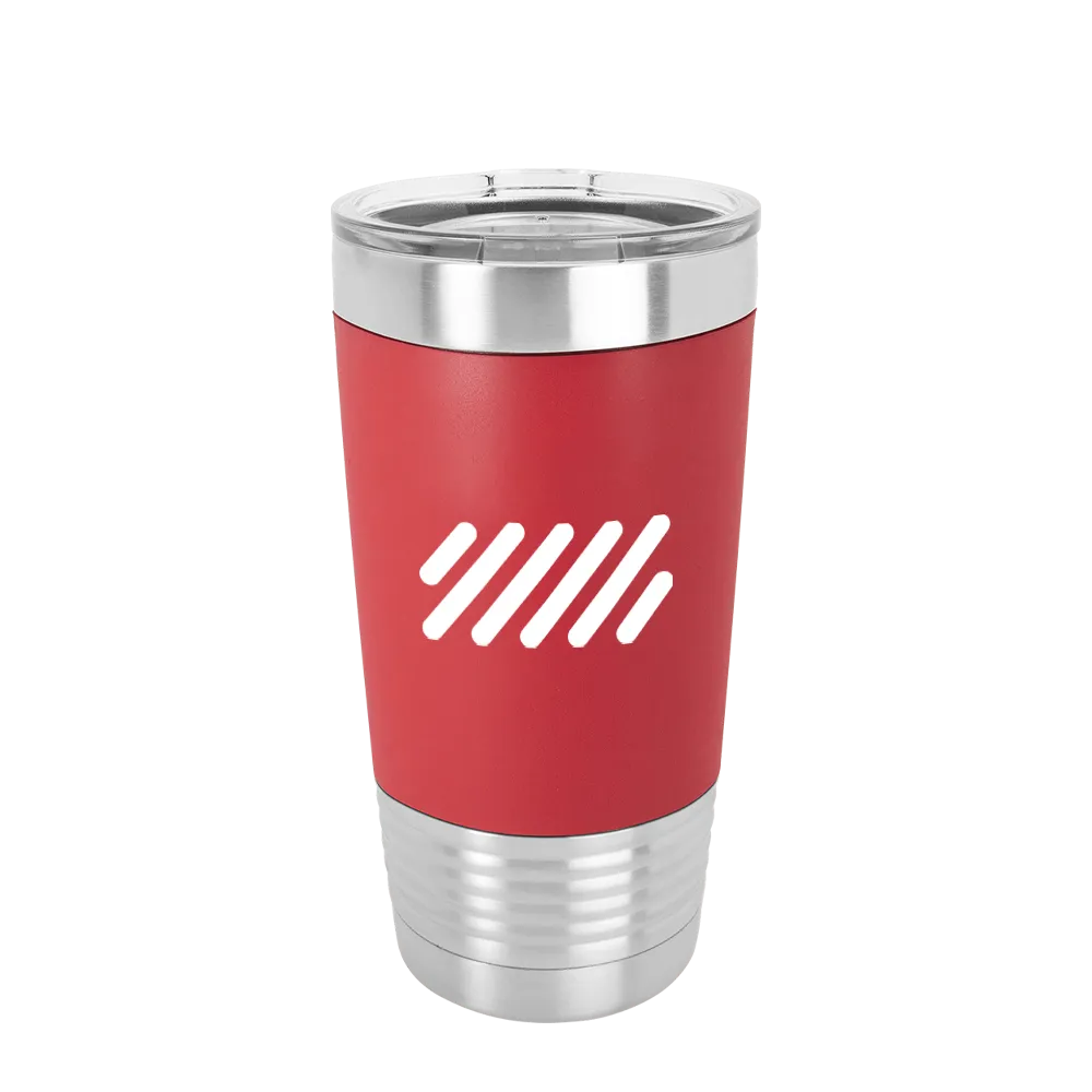 Polar Camel 20 oz. Tumbler w/ Silicone Grip & Clear Lid、mySite、noshort