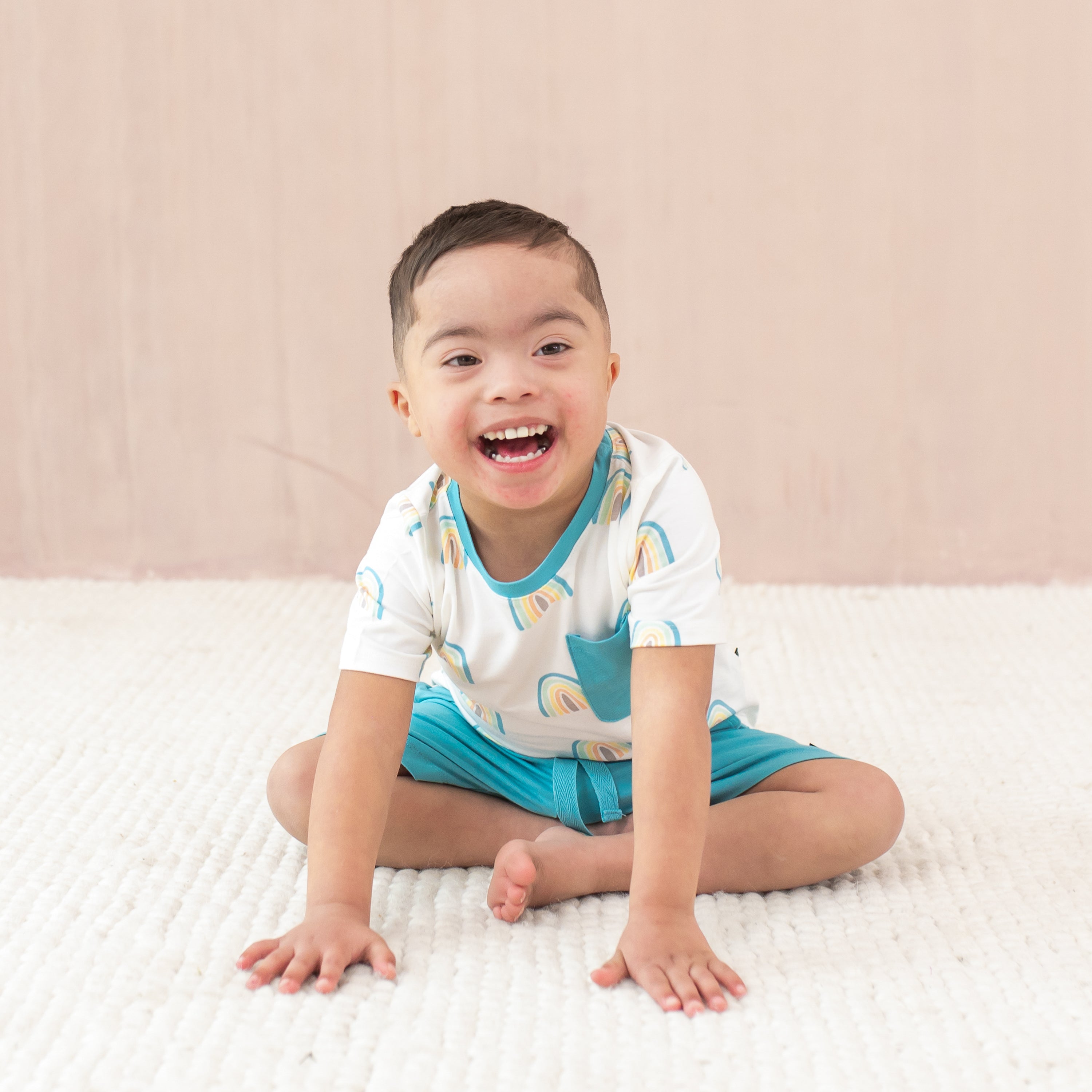  Toddler Crew Neck Tee in Makai Rainbow、mySite、layawaytickets