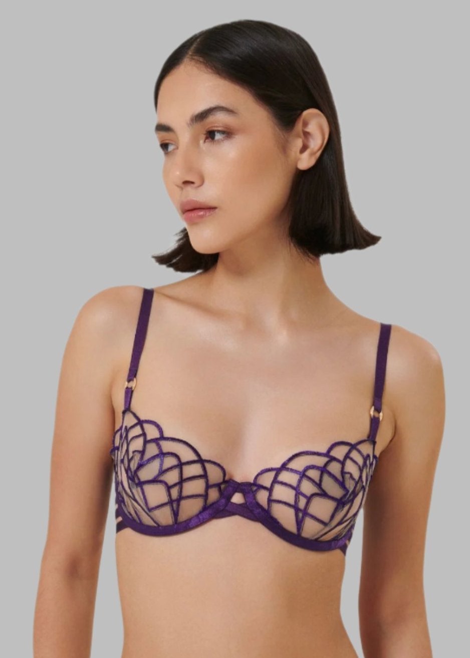  Beatrix Wired Bra (Acai Purple/Sheer)、mySite、justintrudeaud