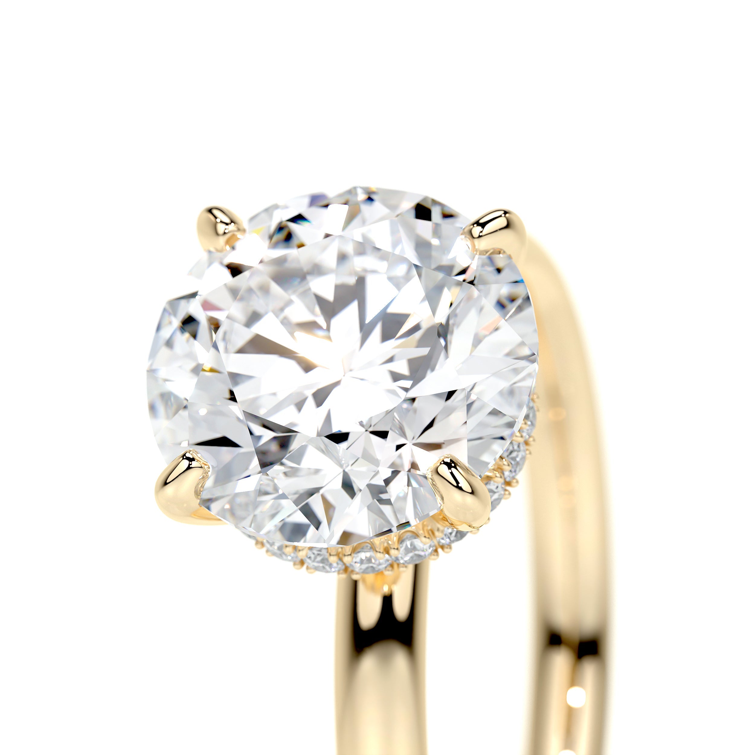 Willow Lab Grown Diamond Ring -18K Yellow Gold、mySite、hinf8tx79