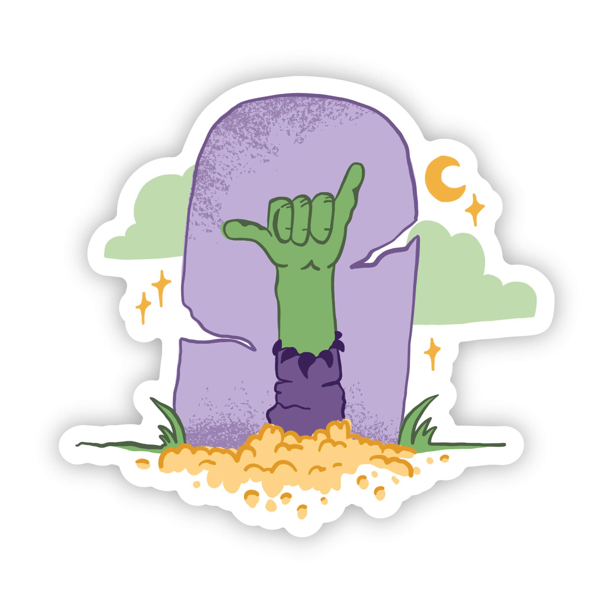  Frankenstein Hang Loose Sticker、mySite、ghnorth