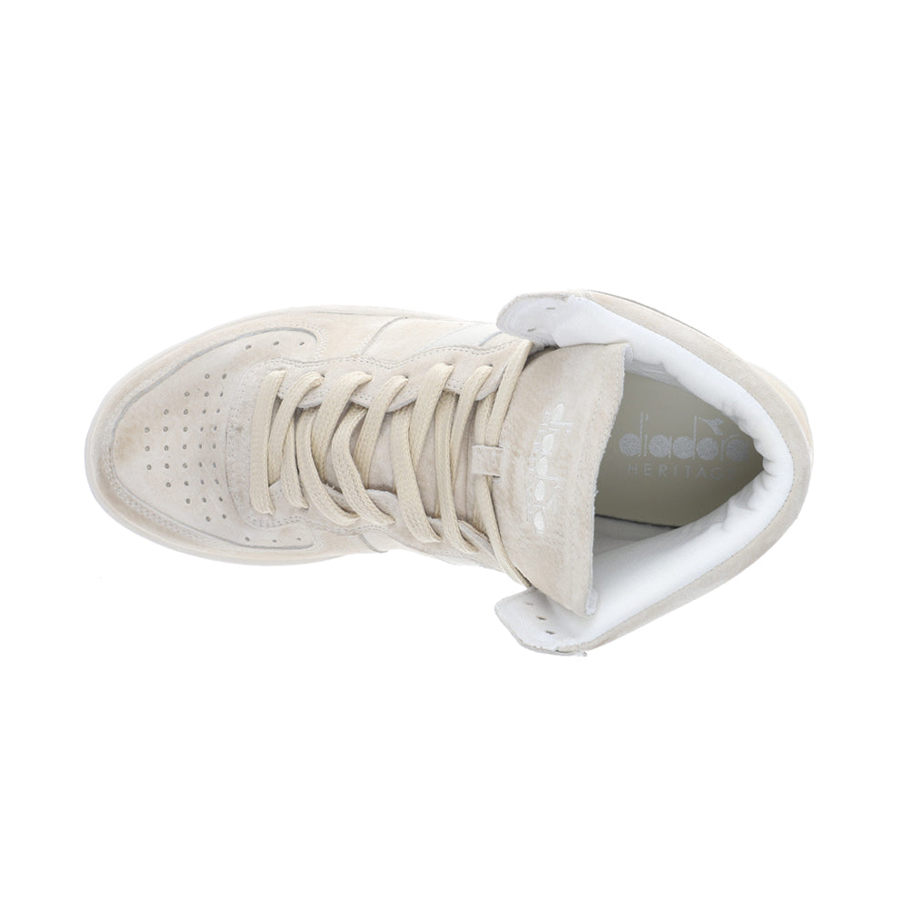 Mi Basket Suede Used Perforated Lace Up Sneakers、mySite、gtrtttuynbv