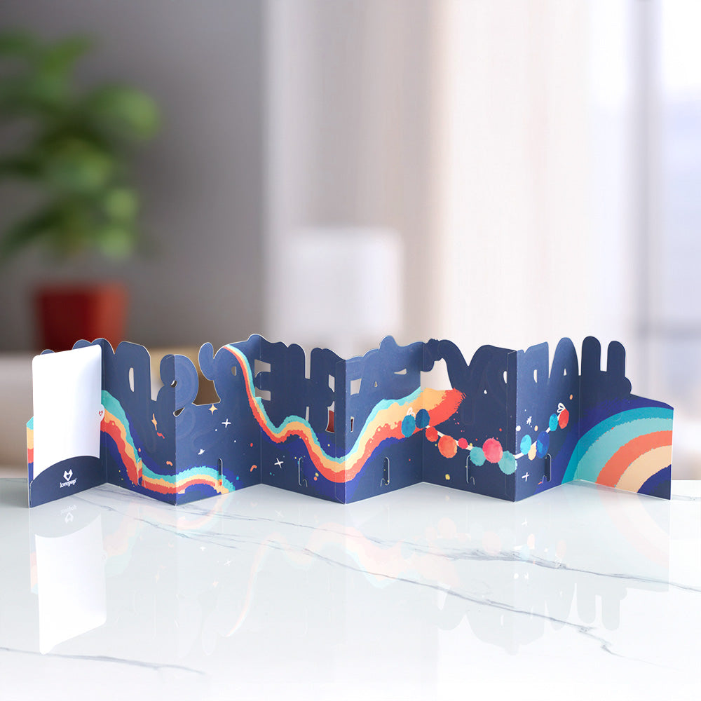 Happy Father's Day Loooooong Card™ (Expands to 2 feet)、mySite、solidvoid