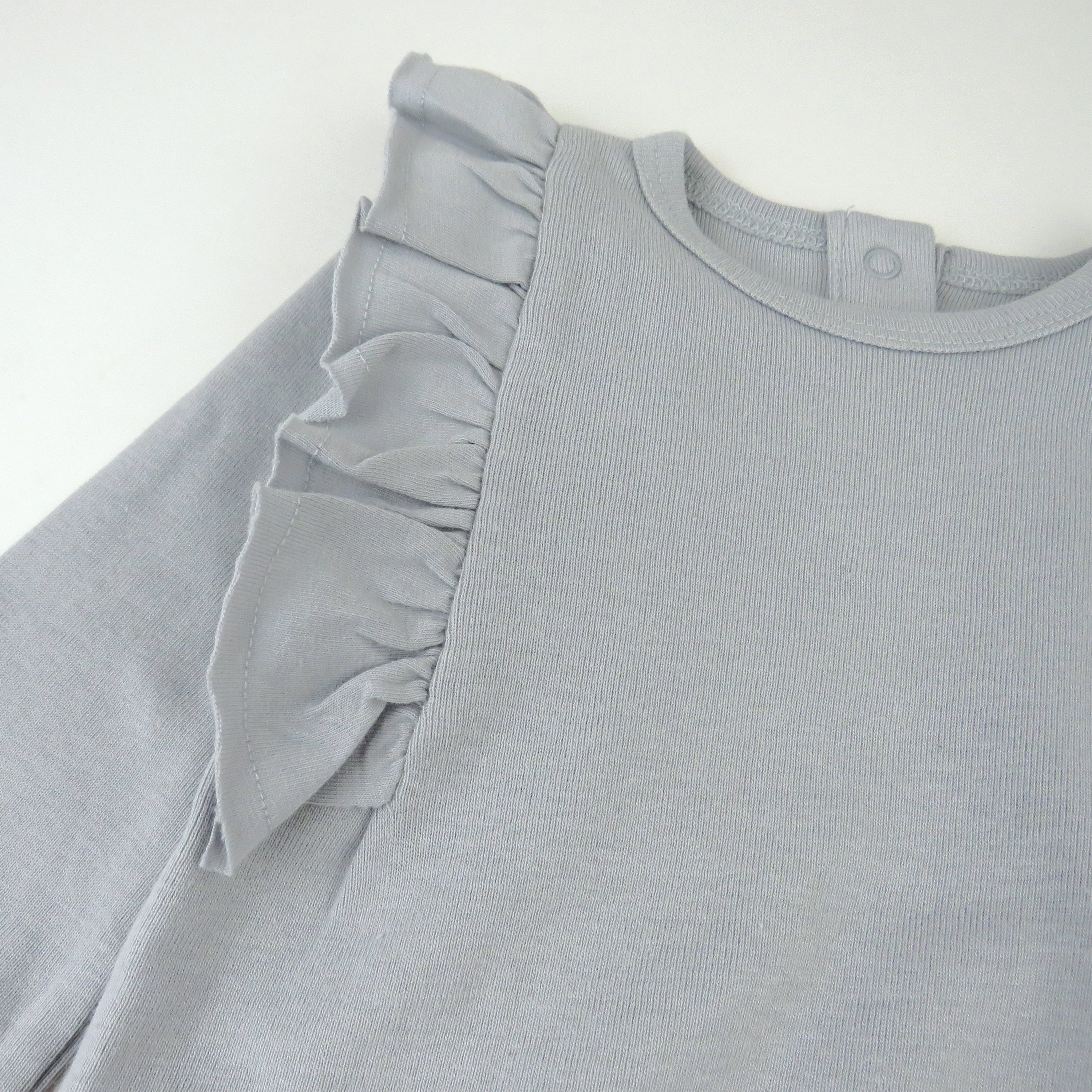  2-Piece Long Sleeve Ruffle Shoulder Bodysuit & Flare Legging Set、mySite、layawaytickets