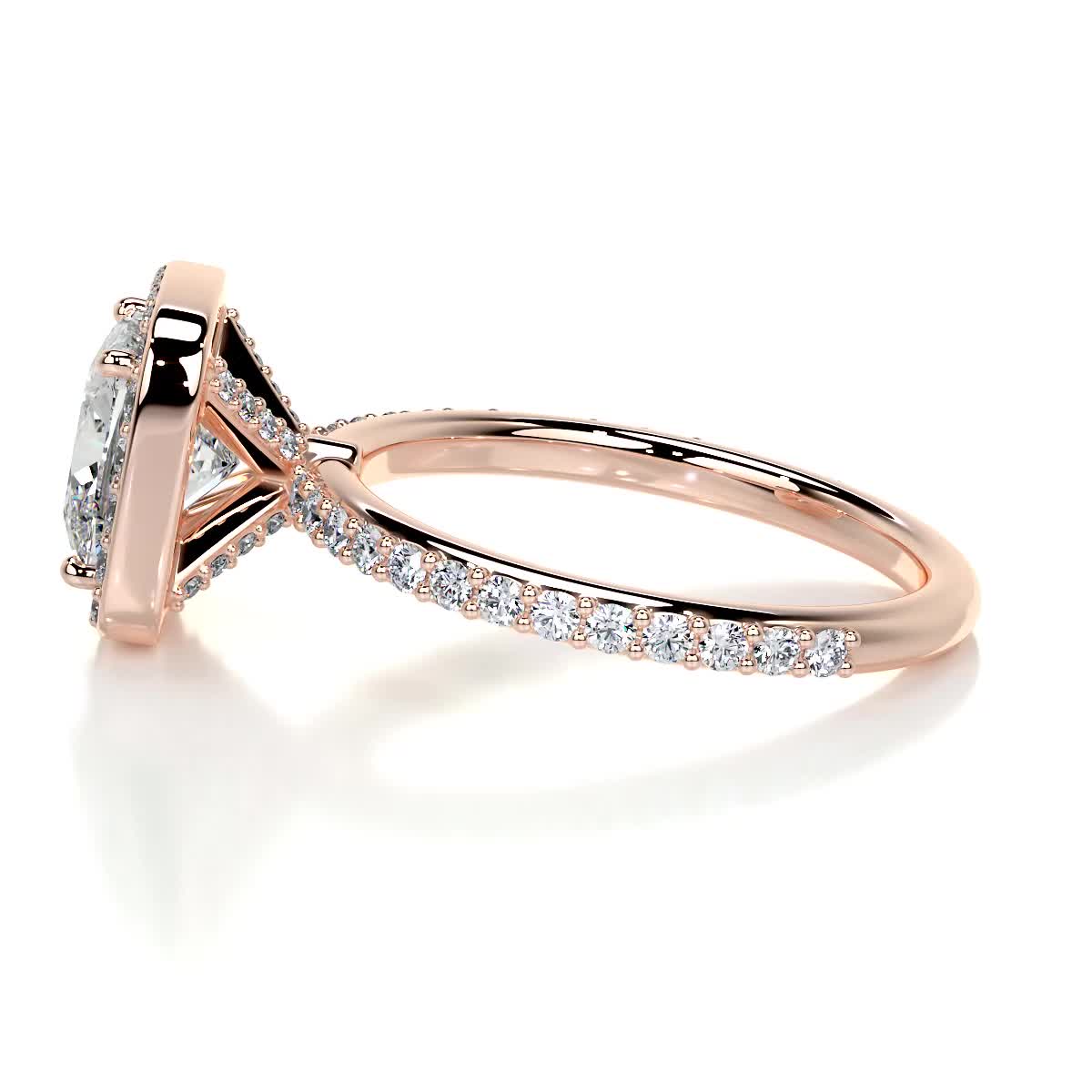 Paula Lab Grown Diamond Ring -14K Rose Gold、mySite、hinf8tx79