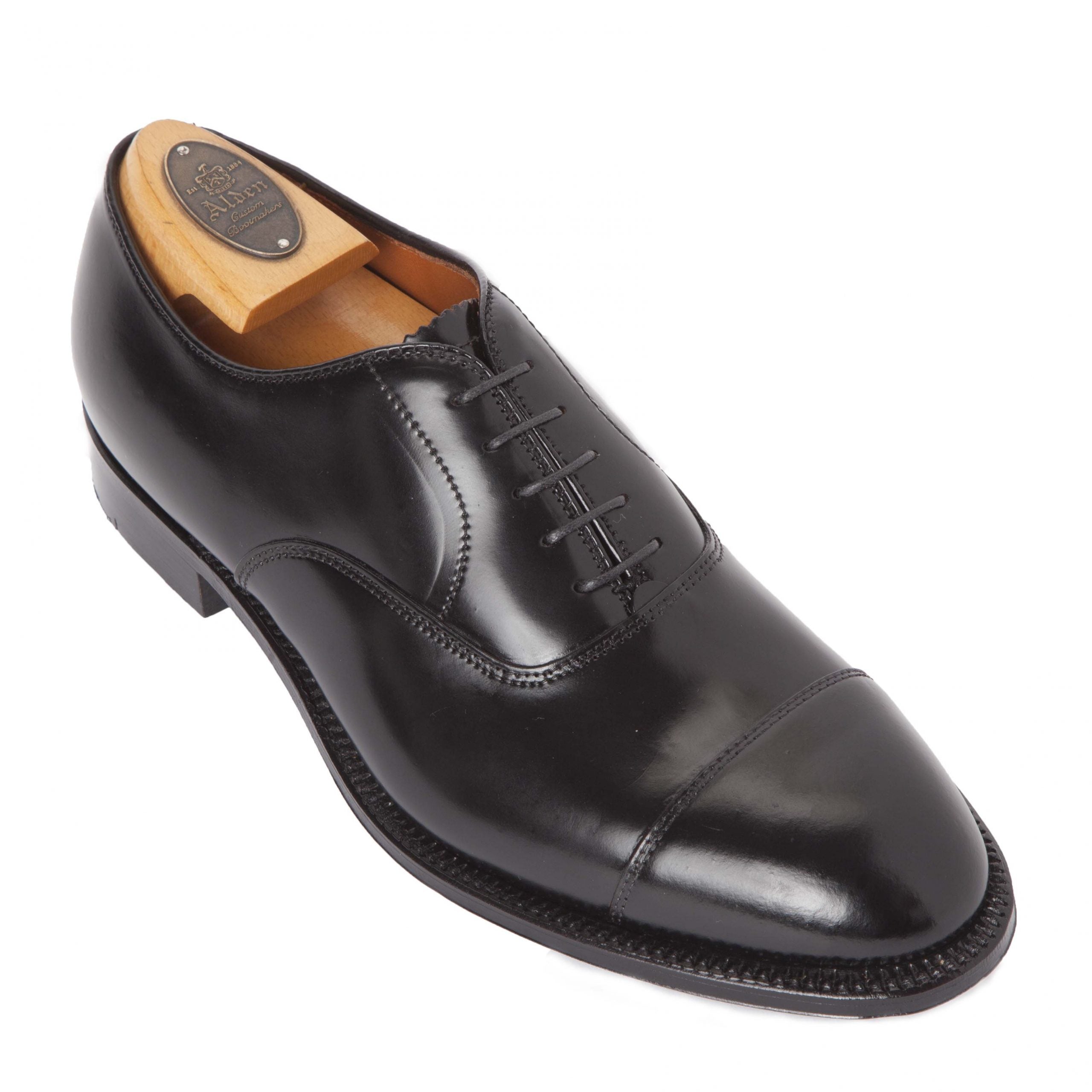  9071 - Straight Tip Bal in Black Shell Cordovan、mySite、preschool7hills