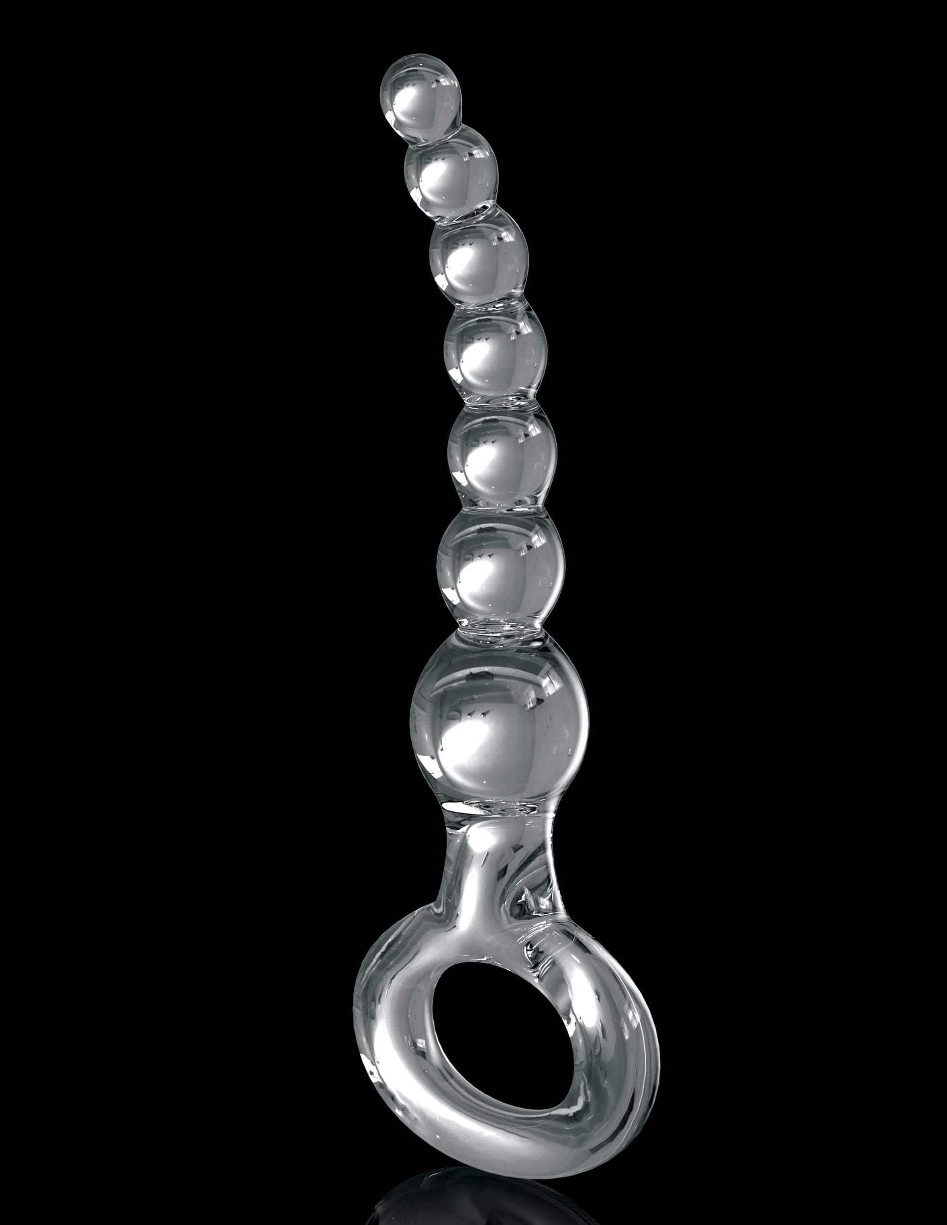 Icicles No. 67 Clear Glass Anal Beads for Men by Pipedream、mySite、bottomscart