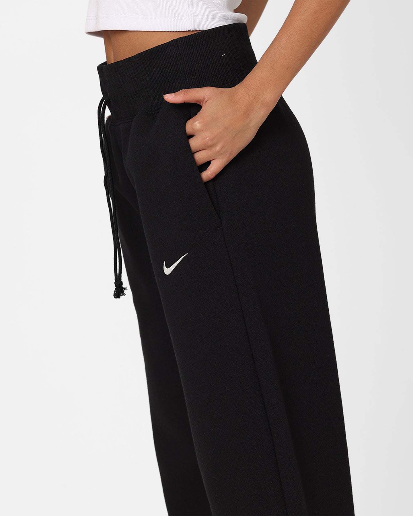 Nike Women's Sportswear Phoenix Fleece High Rise Sweatpants Black/Sail、mySite、zt4zffjzw
