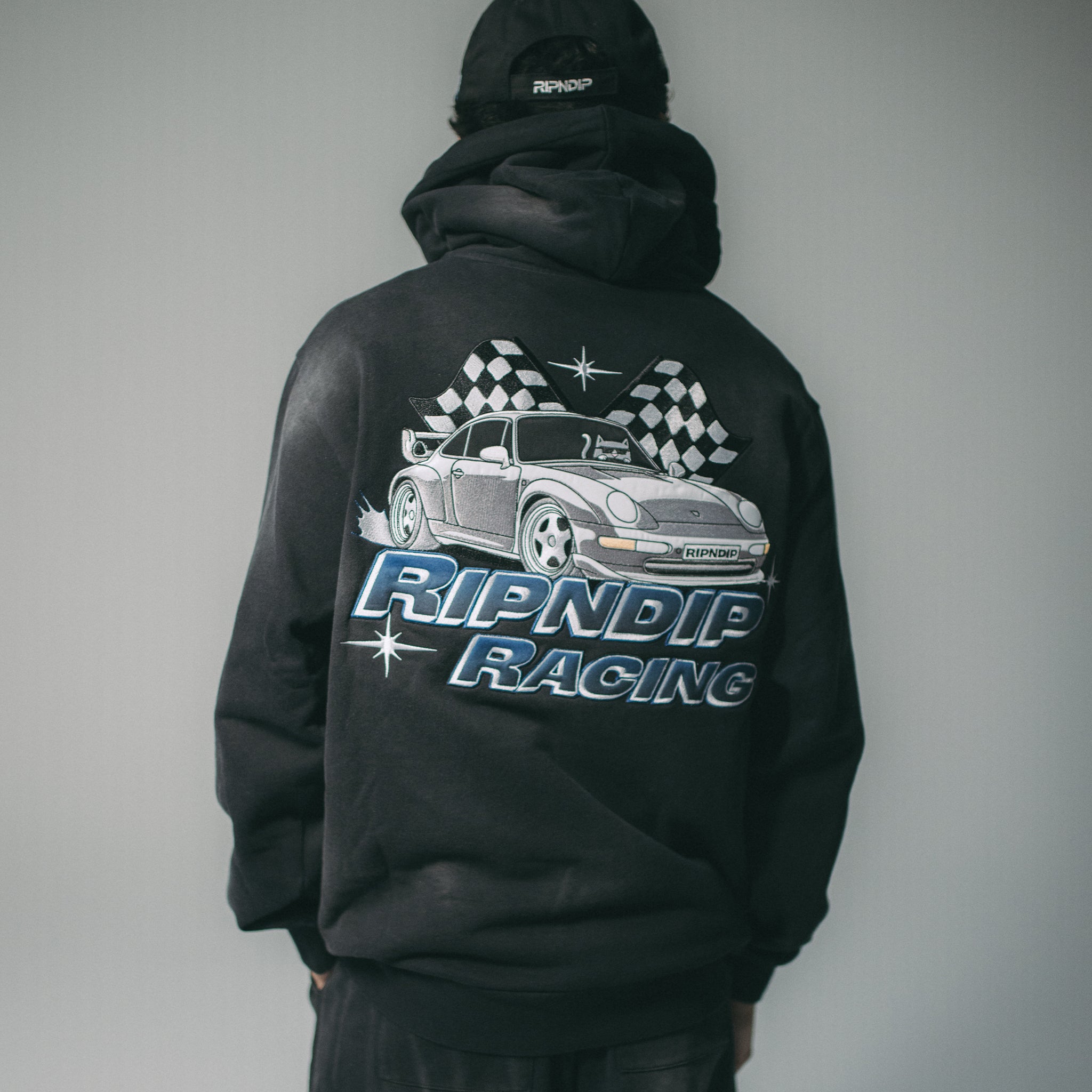 Ripnrace Hoodie (Black Fade Wash)、mySite、merchandisen