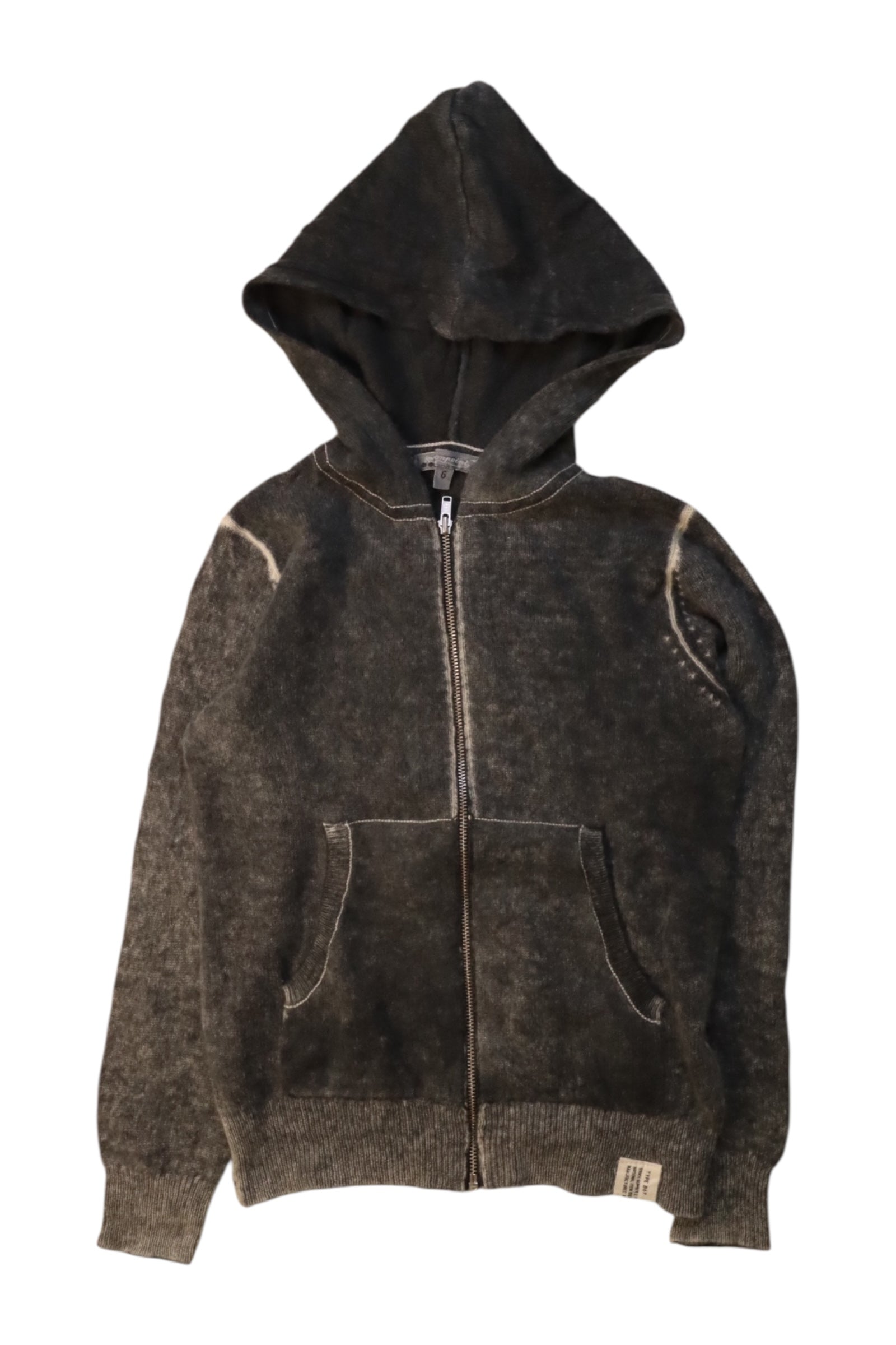 Bonpoint Cashmere Hooded Zippered Sweatshirt 6T、mySite、g9winljtr