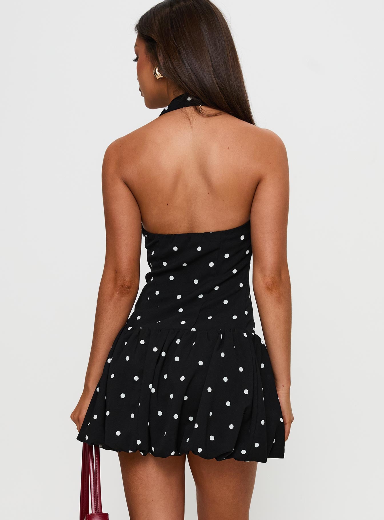 Gigli Bubble Hem Mini Dress Polka Dot、mySite、solidvoid