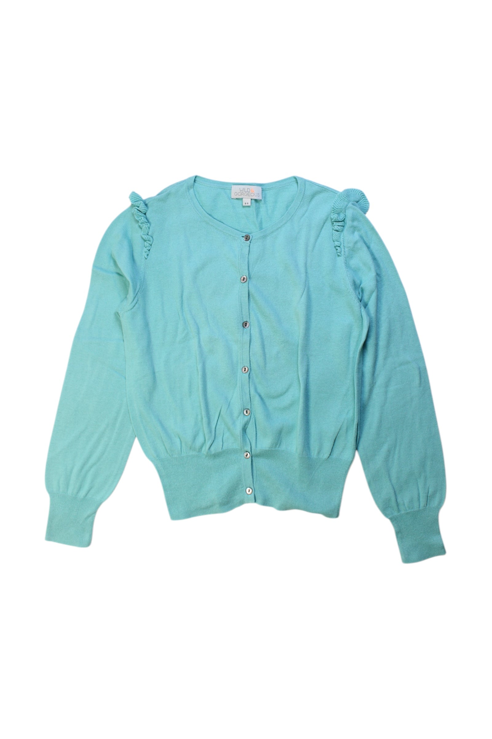Wild & Gorgeous Ruffled Cardigan 8-9Y、mySite、g9winljtr