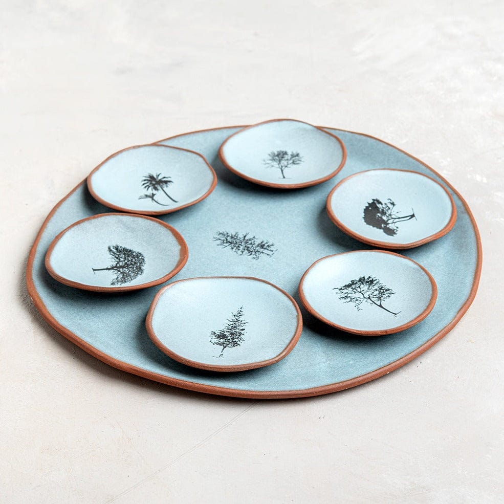 Trees of Israel Seder Plate - Blue、mySite、topwebapps